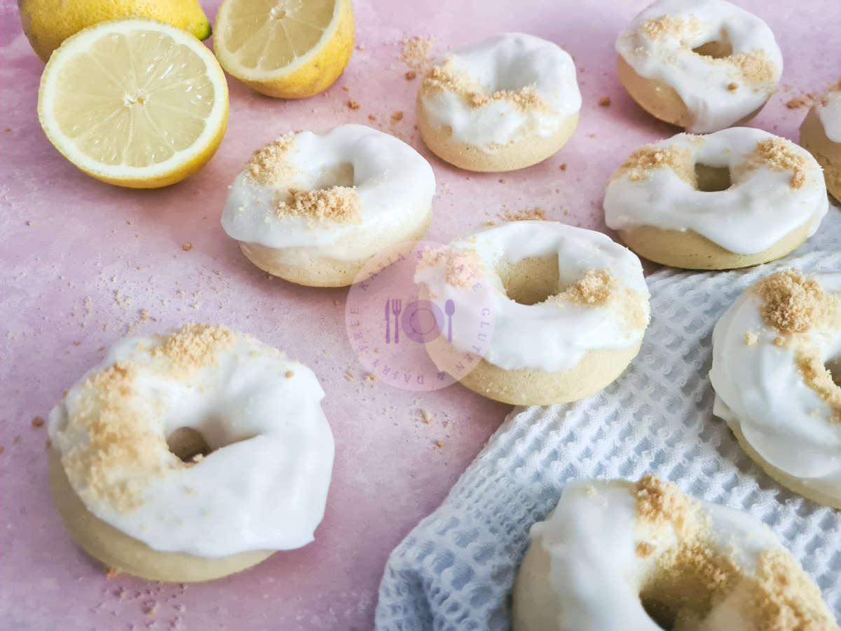 Vegan Lemon Cheesecake Doughnuts